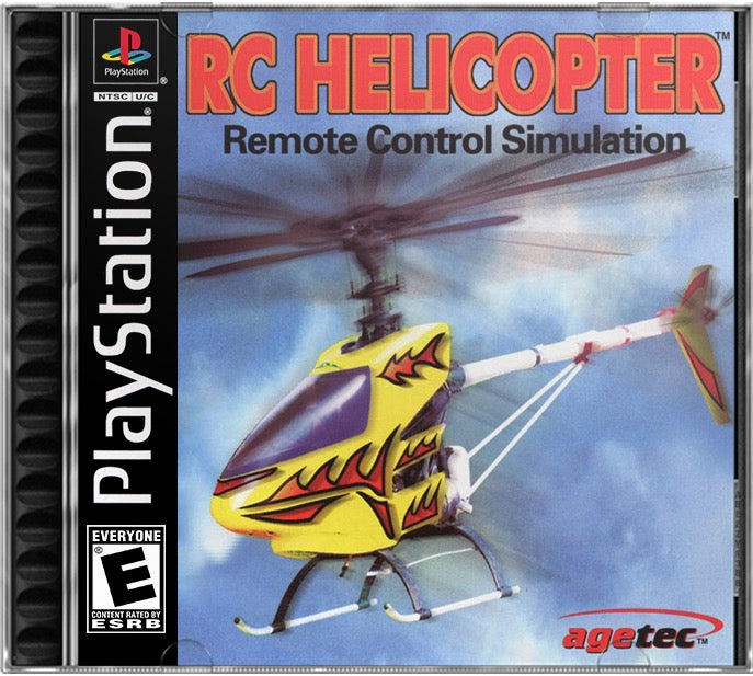 RC Helicopter PS1 Sony Playstation 1 Used Video Game
