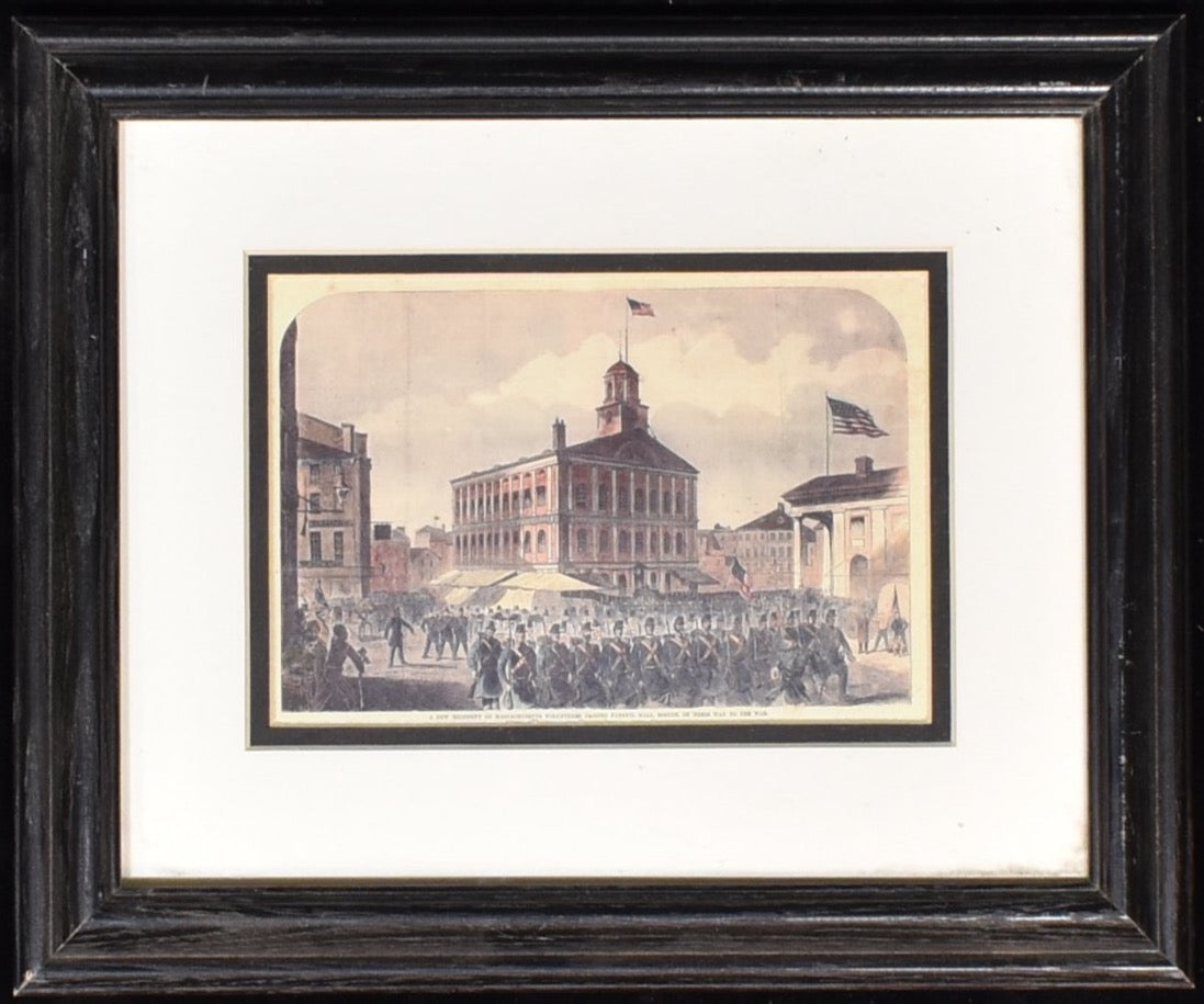 American Historic Images Massachusetts Volunteers passing Faneuil Hall 1861