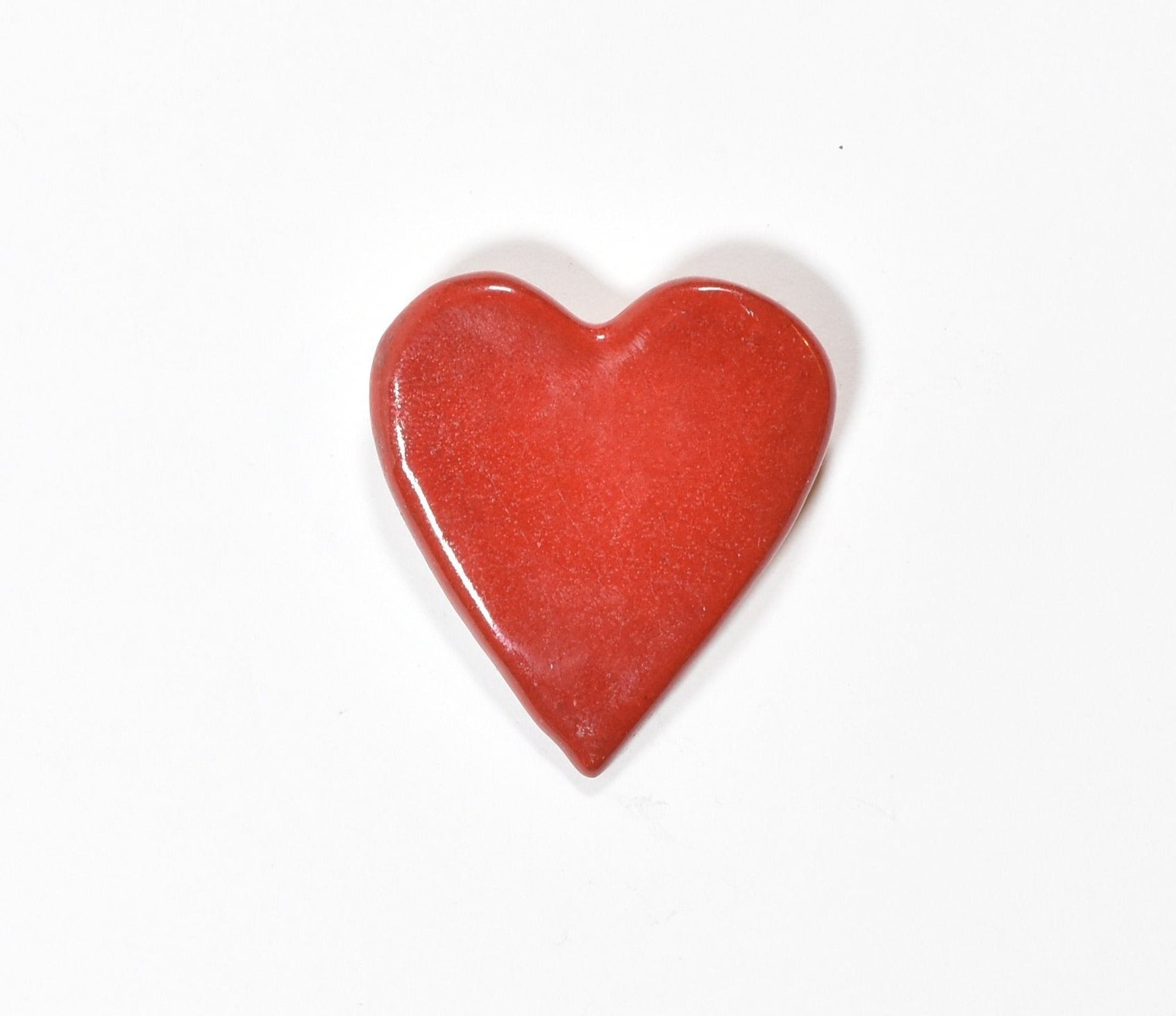 Brooch Pin Collectible Vintage Pin Used Red Heart Hand made