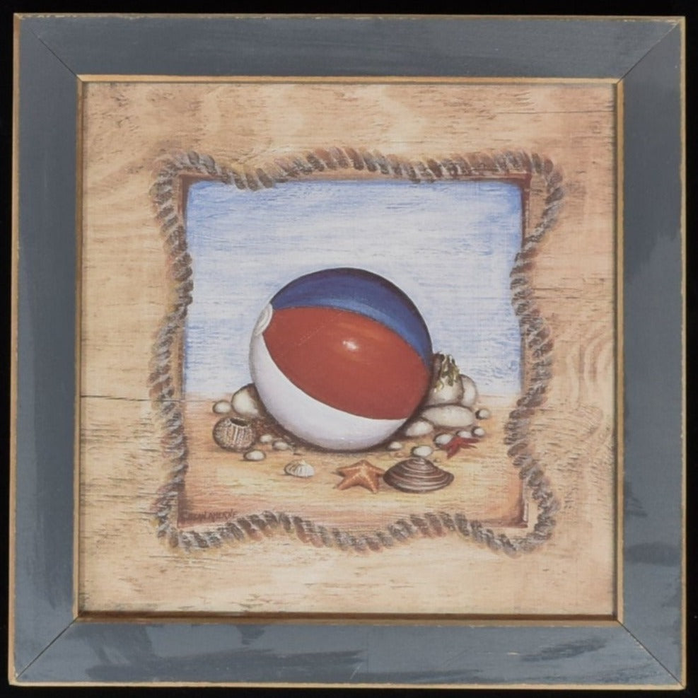 Beach day wall decor Bathroom living room wall decor Beach Ball Wood