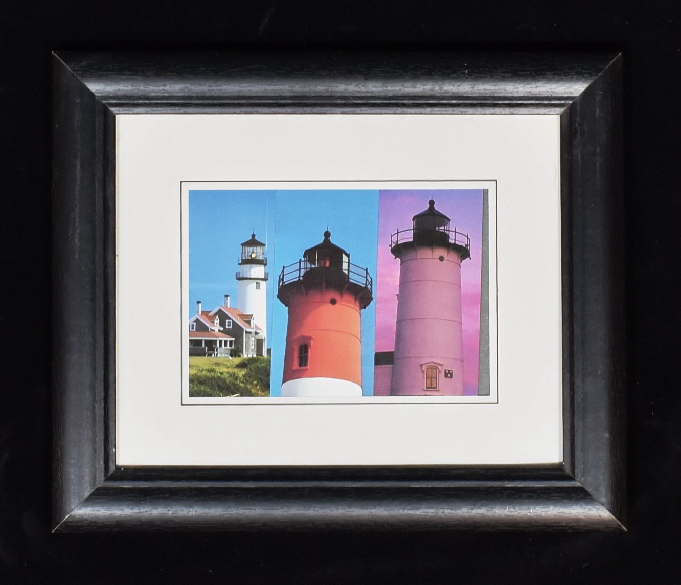 Light House Photo Picture Framed Authentic