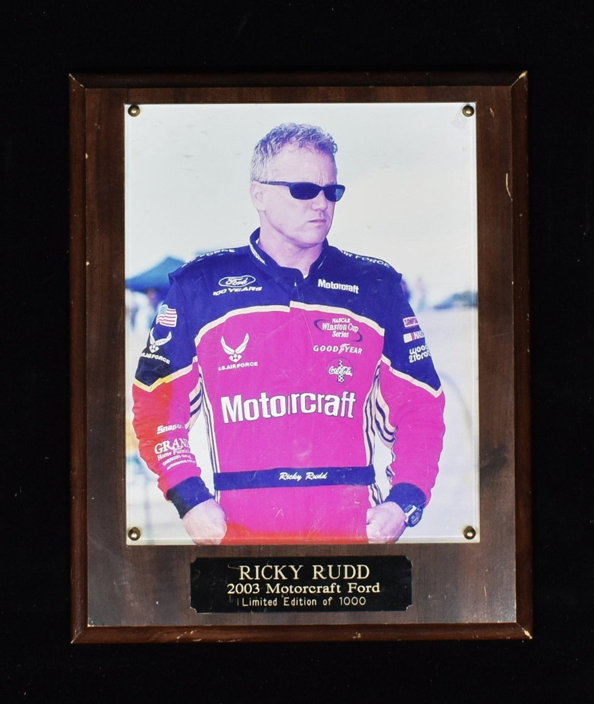 Ricky Rudd 2003 Motorcraft Ford Limited edition of 1000s Race car photo Framed