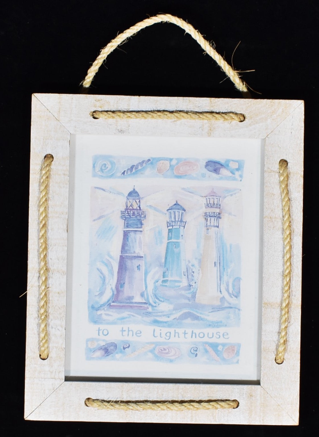 To the light house home decor bathroom living room beach themed framed painting