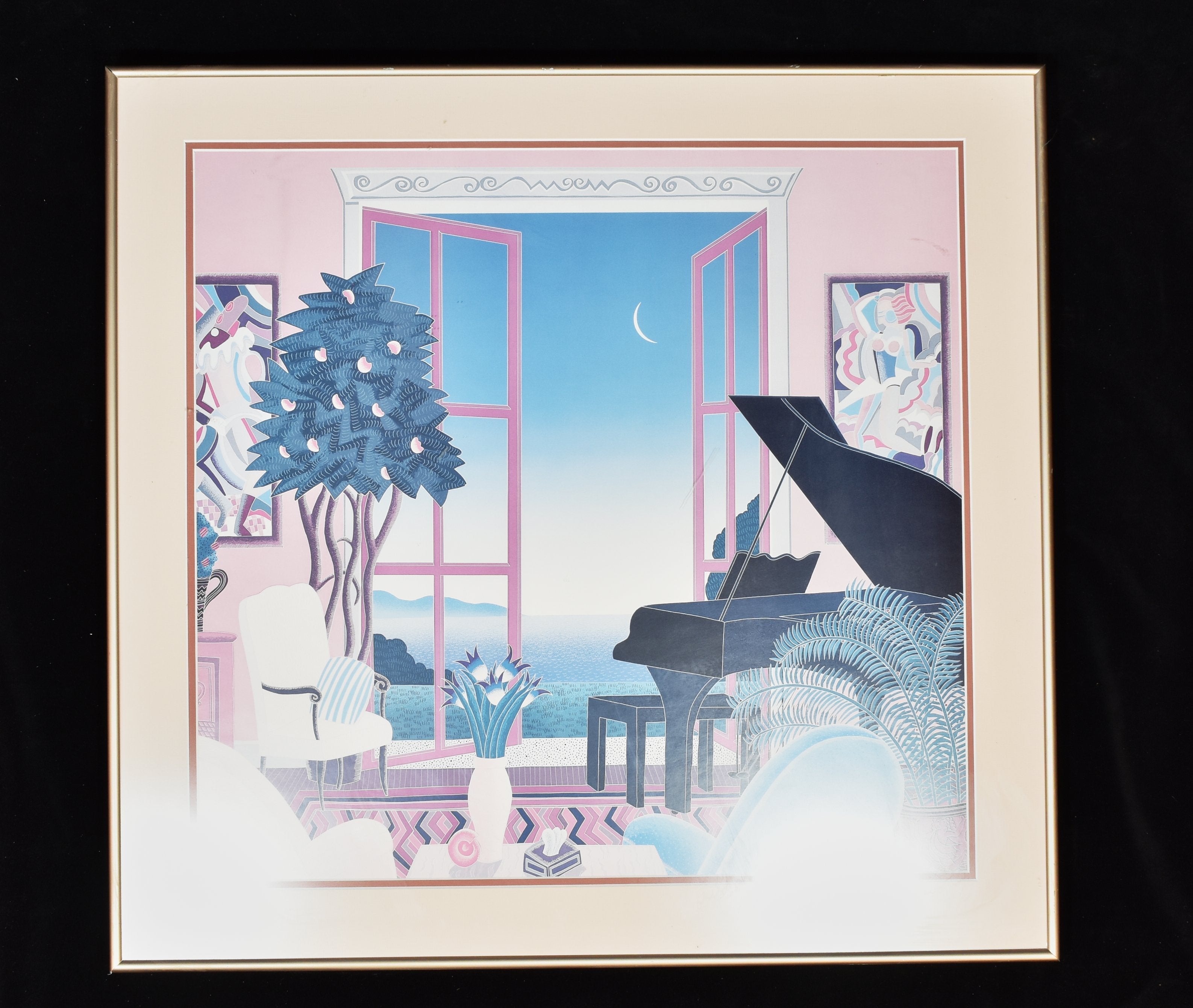 Chestli Brooks LTD Custom Framed 27 x 27 Inch Custom Art Work