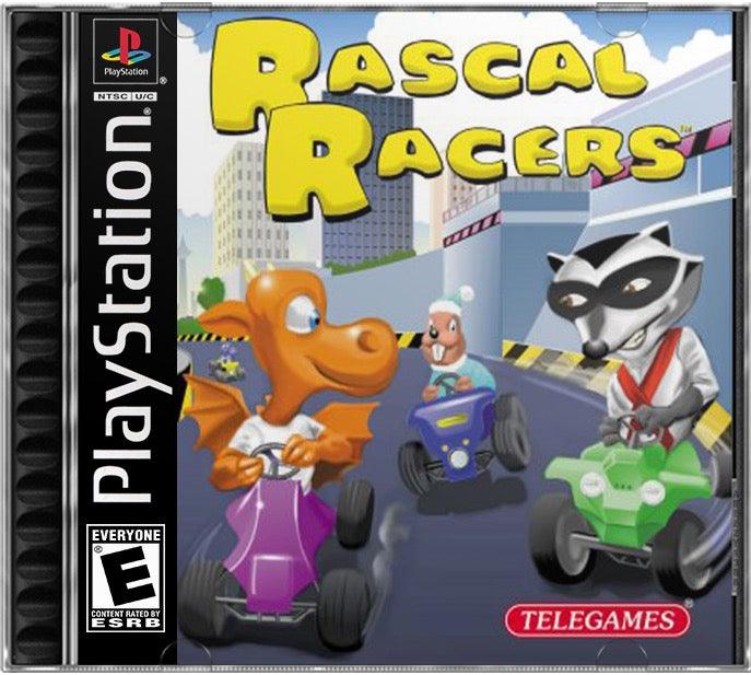 Rascal Racers PS1 Sony Playstation 1 Used Video Game