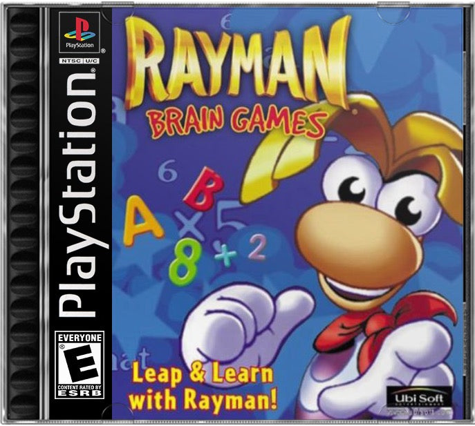 Rayman Brain Games PS1 Sony Playstation 1 Used Video Game