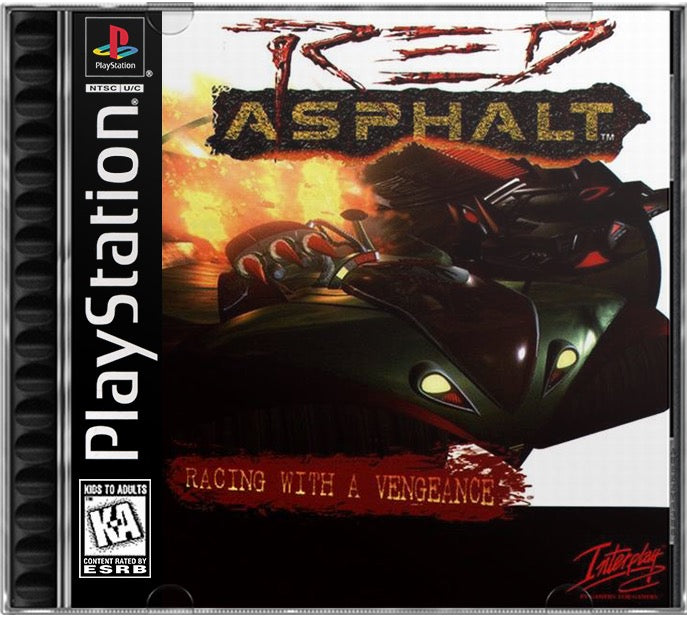 Red Asphalt PS1 Sony Playstation 1 Used Video Game