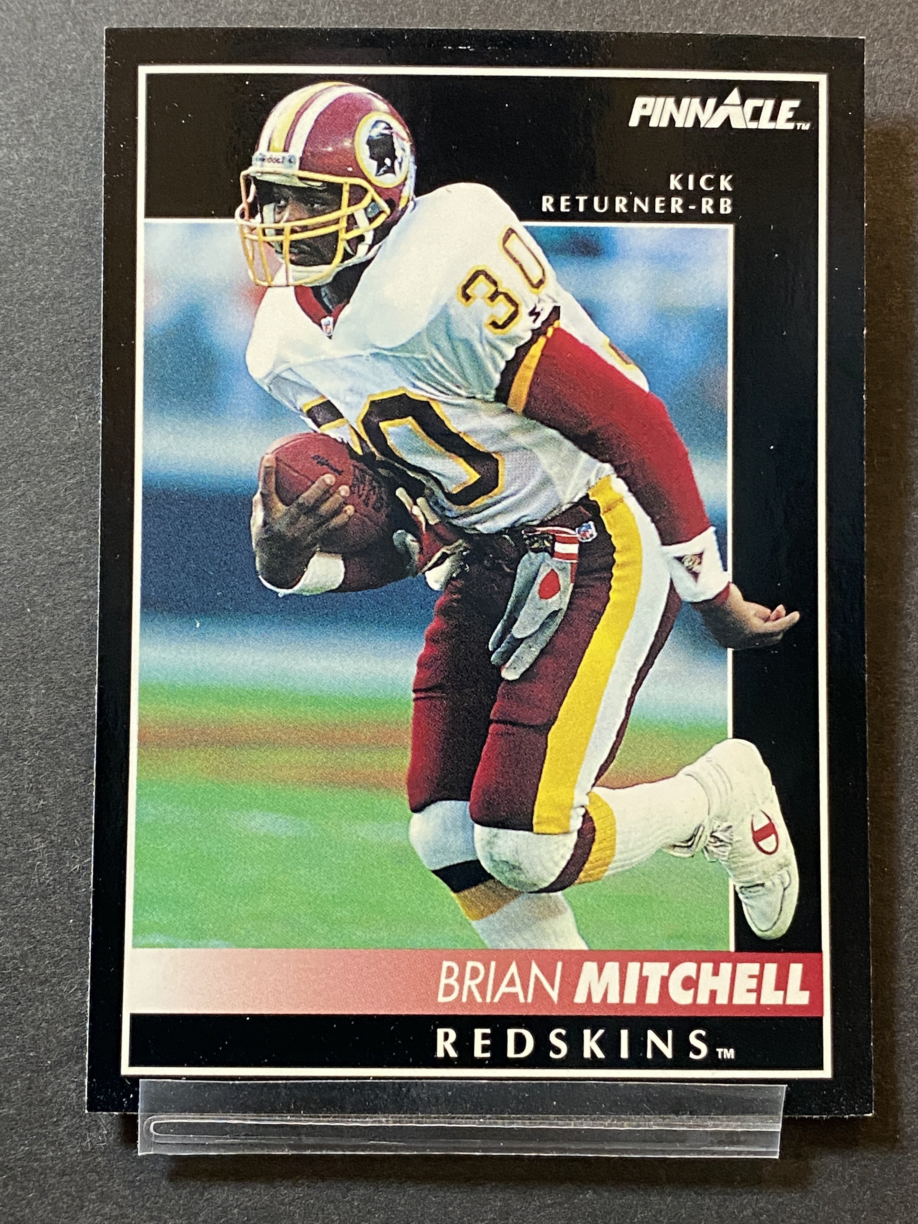 Brian Mitchell 1992 Pinnacle Football Card Washington Football Team