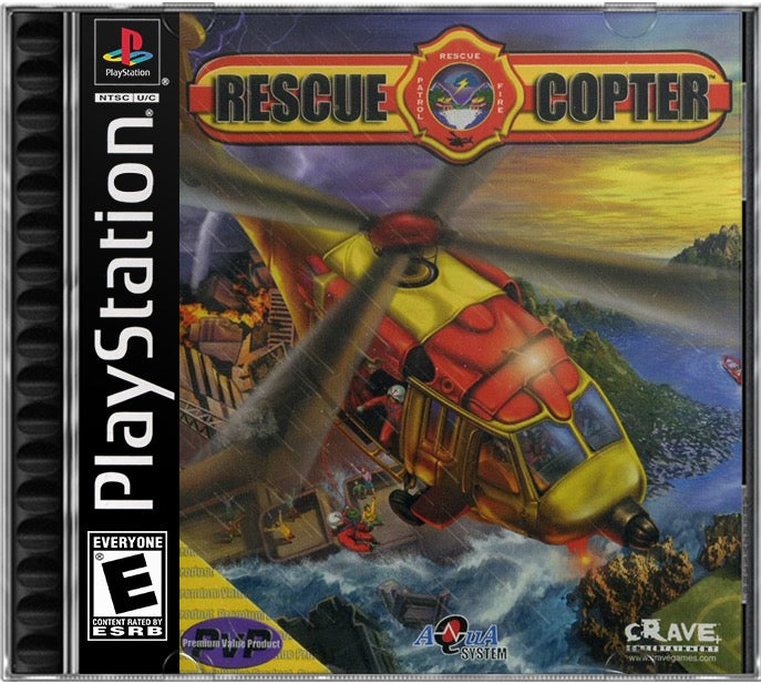 Rescue Copter PS1 Sony Playstation 1 Used Video Game