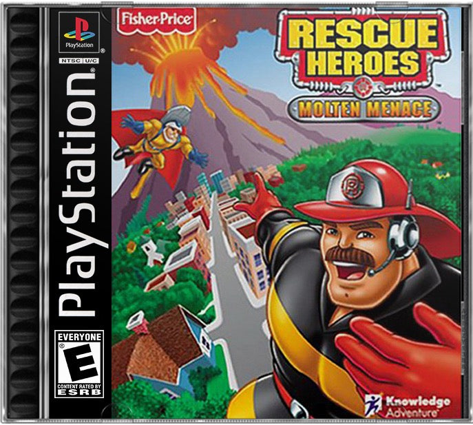 Rescue Heroes - Molten Menace PS1 Sony Playstation 1 Used Video Game