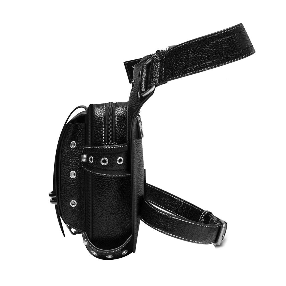 Steampunk Bags Gothic Waist Bags Packs Retro Rock Leather Women Fashion Men Hip
