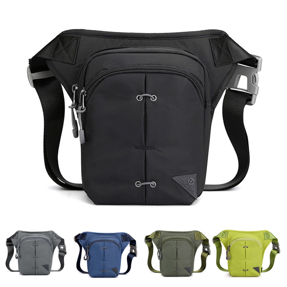 Rider Drop Leg Bag Waist Fanny Pack for Men Motorcycle Travel Assault Male Nylon Belt Messenger Cross Body Thigh Hip Bags