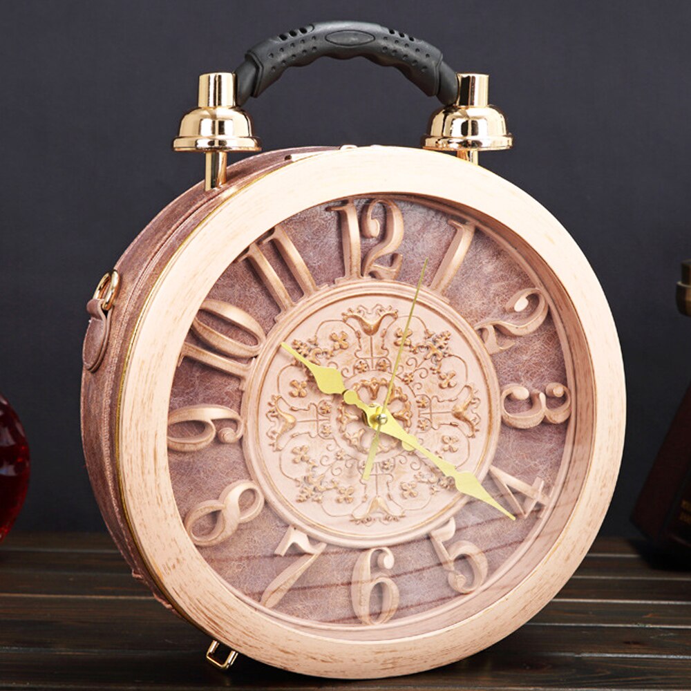 New Real Alarm Clock Bags For Women 2022 Lolita Punk Handbags Luxury Vintage Chic Bolsa Feminina Shoulder Messenger Bag Wedding