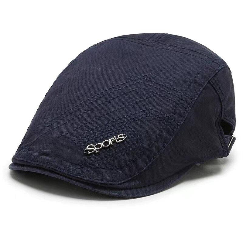Casual Men's Hats Retro Berets Hat For Women Cotton Visors Embroidery Herringbone Flat Caps Artist Peaked Newsboy Cap