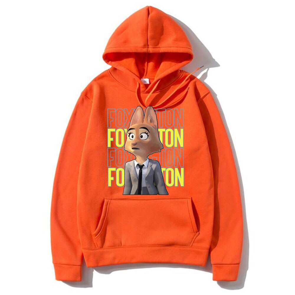 The BAD GUYS Diane Foxington Fanart Hoodie Funny Unisex Casual Loose Brand Hoodies Men/Women Fashion Oversized Hood Sweatshirt