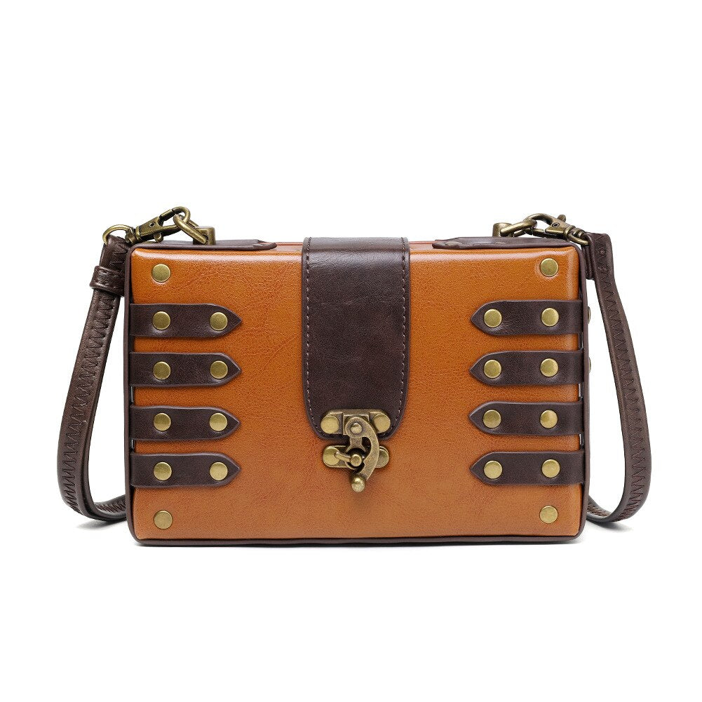 Steampunk Gothic Owl Shape Shoulder Crossbody Bag Rock Designer Purse And Handbag Female Small Leather Mini Phone Flaps Unisex