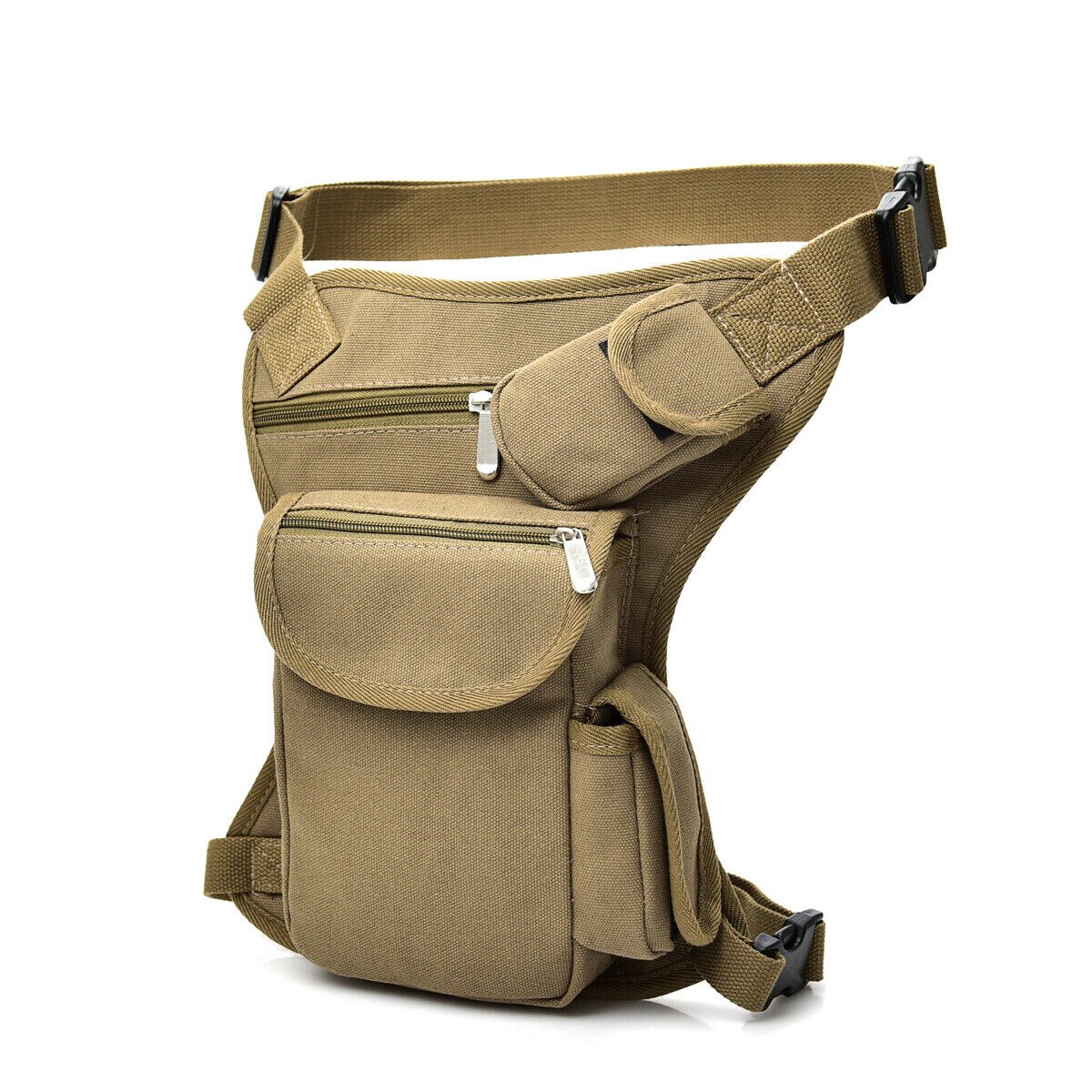 Fashion Motorcycle Small Side Bags Portable Waterproof Motorcycle Leg Bag Outdoor Casual Waist Bag Practical Small Luggage Bags