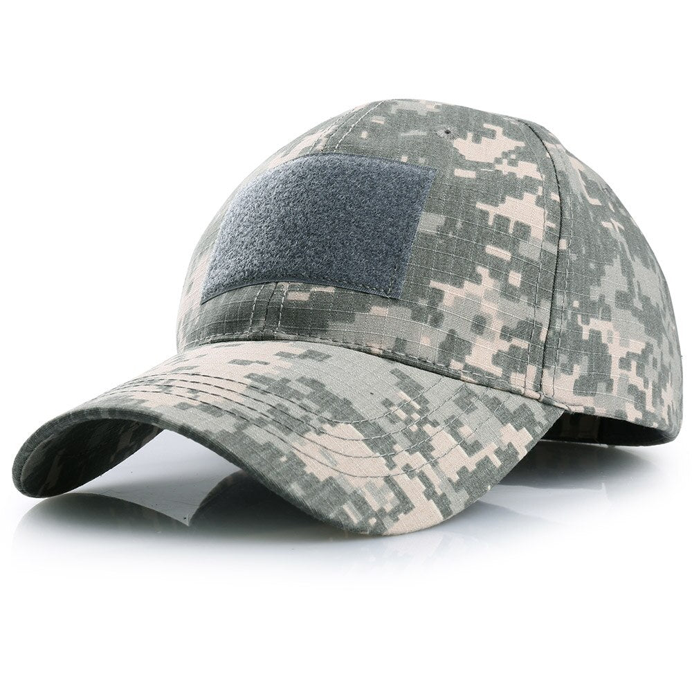 Men Multicam Camouflage Hunting Hiking Cap Sport Tactical Military Army Visor Sun Hat Adjustable Snapback Baseball Cap Adult