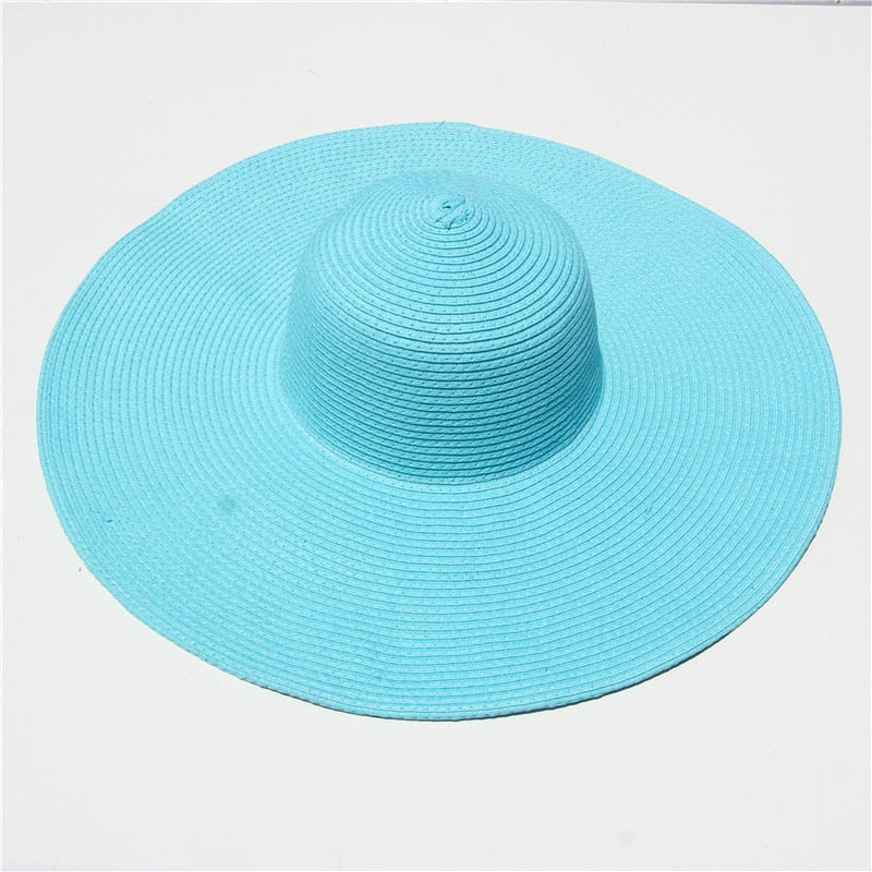 MAXSITI U Summer Big Eaves Solid Sun Protection Sun Hat Women Fashion Dome Holiday Beach Hat Foldable Straw Hat Ladies  Caps