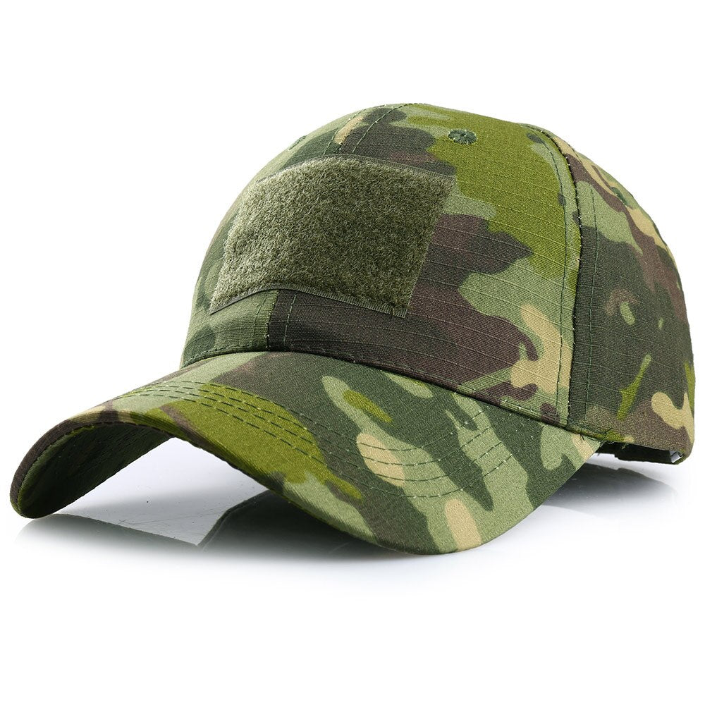 Men Multicam Camouflage Hunting Hiking Cap Sport Tactical Military Army Visor Sun Hat Adjustable Snapback Baseball Cap Adult