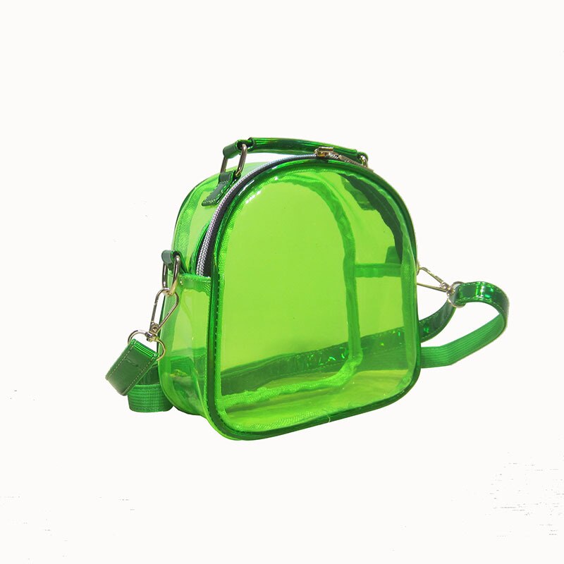 Fashion Transparent Backpack Waterproof PVC Clear Plastic Daily Backpack Mini Teenager Girls Notebook School Bag 6 Candy Color