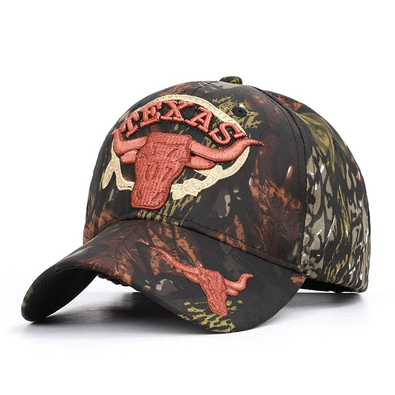 Army Camouflage Baseball Cap Men Animal Embroidery Summer Outdoor Tactical Dad Hat Male Hunting Hats Hip Hop Camo Gorras Hombre