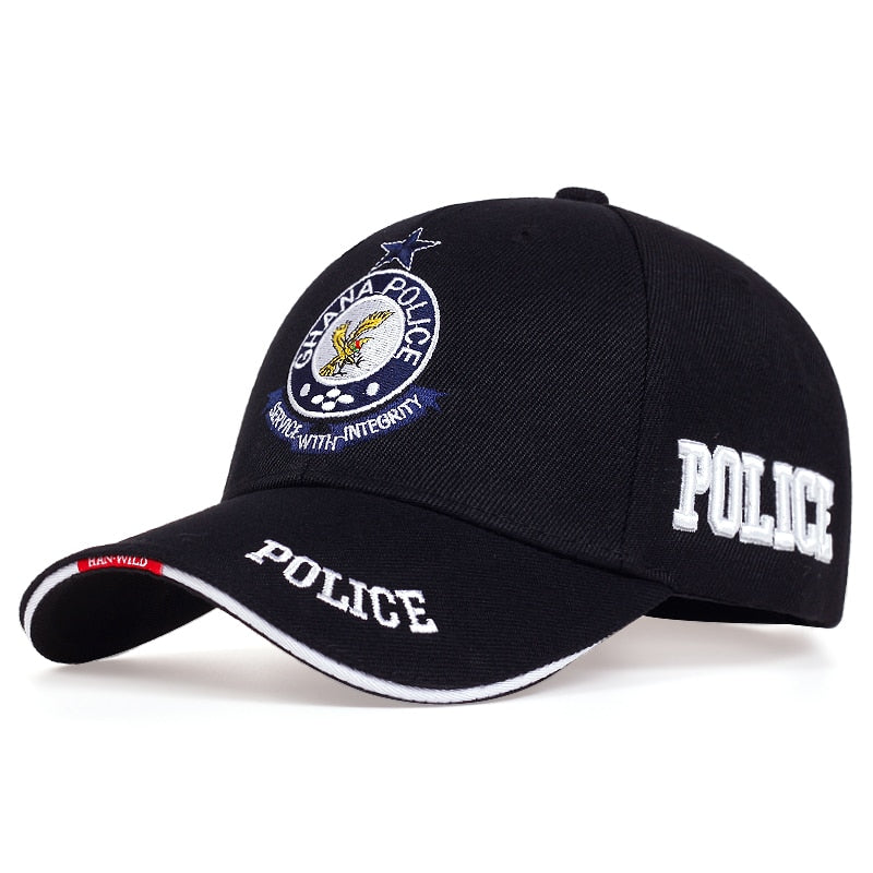 2021 New Fashion Police Letter Embroidered Baseball Cap Outdoor Hat Casual Hat Hip Hop Hat Adjustable Unisex Gift for Girlfriend