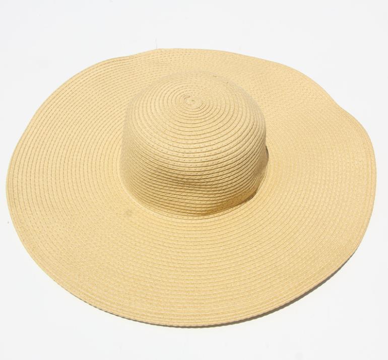 MAXSITI U Summer Big Eaves Solid Sun Protection Sun Hat Women Fashion Dome Holiday Beach Hat Foldable Straw Hat Ladies  Caps