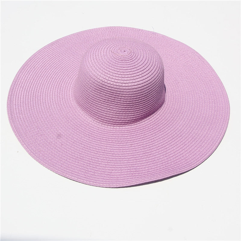 MAXSITI U Summer Big Eaves Solid Sun Protection Sun Hat Women Fashion Dome Holiday Beach Hat Foldable Straw Hat Ladies  Caps