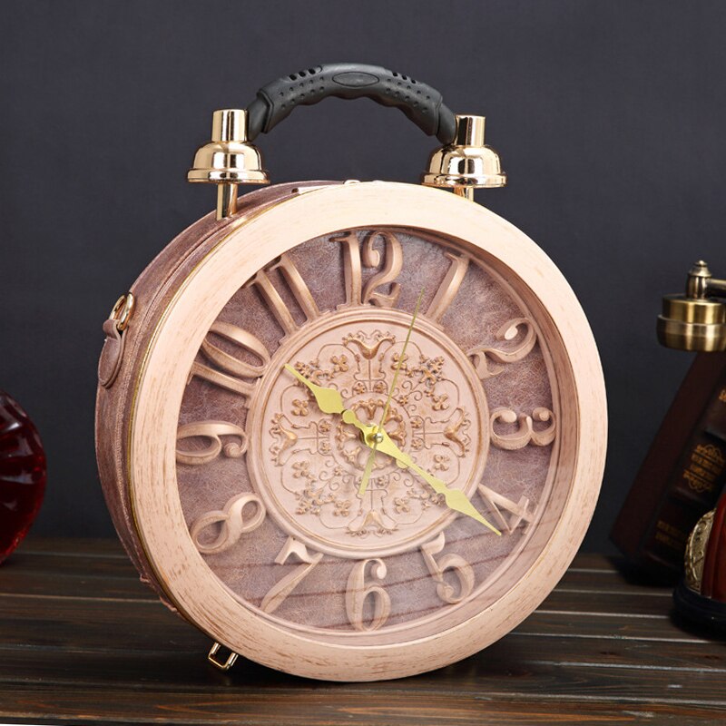 Luxury Real Clock Handbags For Women Fashion Shoulder Bag High Quality Leather Casual Crossbody Bag Ladies Vintage Messenger Bag