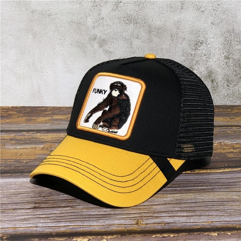 Exquisite Shar Pei Animal BOXER Embroidery Anime Cute Embroidery Baseball Cap Summer Mesh Men's Ms. Outdoor Sunshade hats