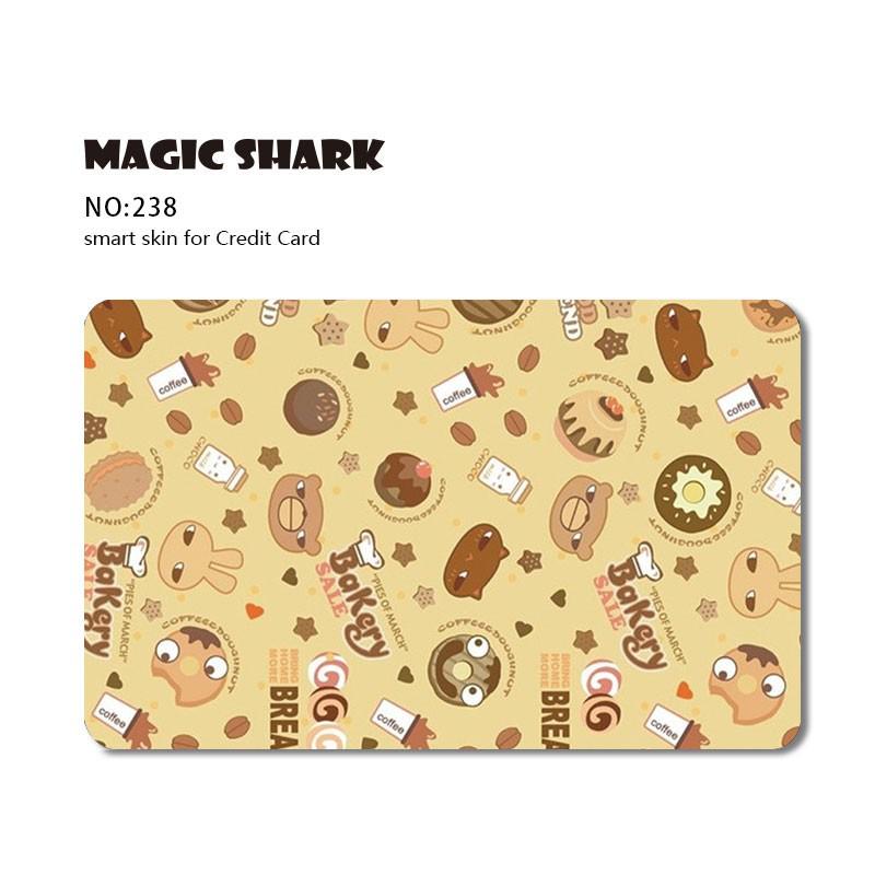 2022 Cute Cat Poker Wings Matte Front Side Cover Sticker Film Skin for Debit Card Credit Card Small Chip Big Chip Full Film