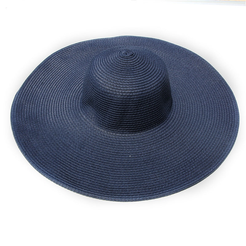 MAXSITI U Summer Big Eaves Solid Sun Protection Sun Hat Women Fashion Dome Holiday Beach Hat Foldable Straw Hat Ladies  Caps