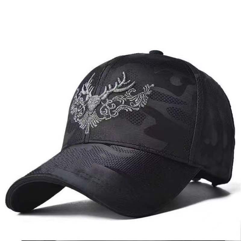 Adult Deer Hunter Fashion Baseball Cap Cotton Snapback Caps Elk Moose Buck Hat Sun Adjustable Fishing Hats summer mesh caps