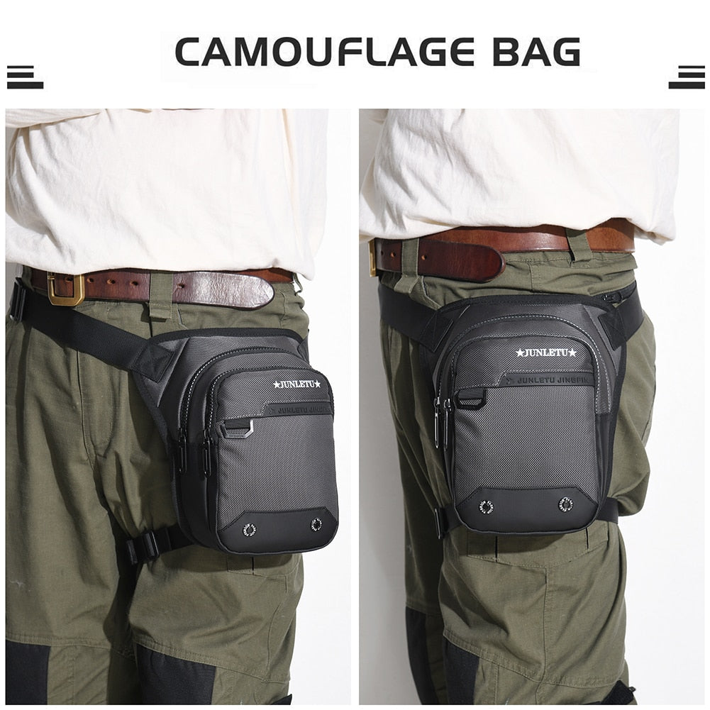 High Quality Men's Drop Leg Bag Motorcycle Multi-purpose Messenger Bags Waterproof Outdoor Belt  Leg Side Bag Waist Pack Purse