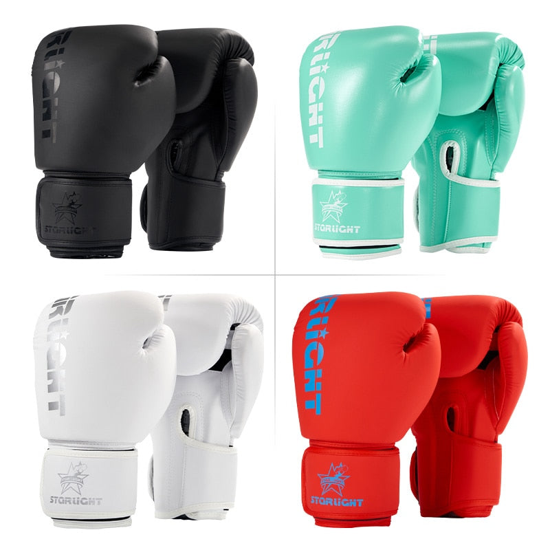 Starlight Boxing Gloves for Men Women PU Karate Muay Thai Guantes De Boxeo Free Fight MMA Sanda Training Adults Kids Equipment