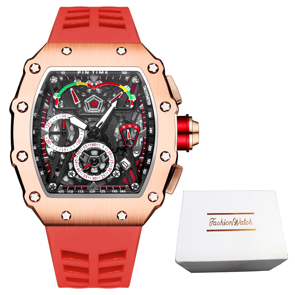 Big Dial Sport Watch Men Chronograph Quartz Military Mens Watches Top Brand Luxury Gold Clock Hip Hop Reloj Relogio Montre Homme