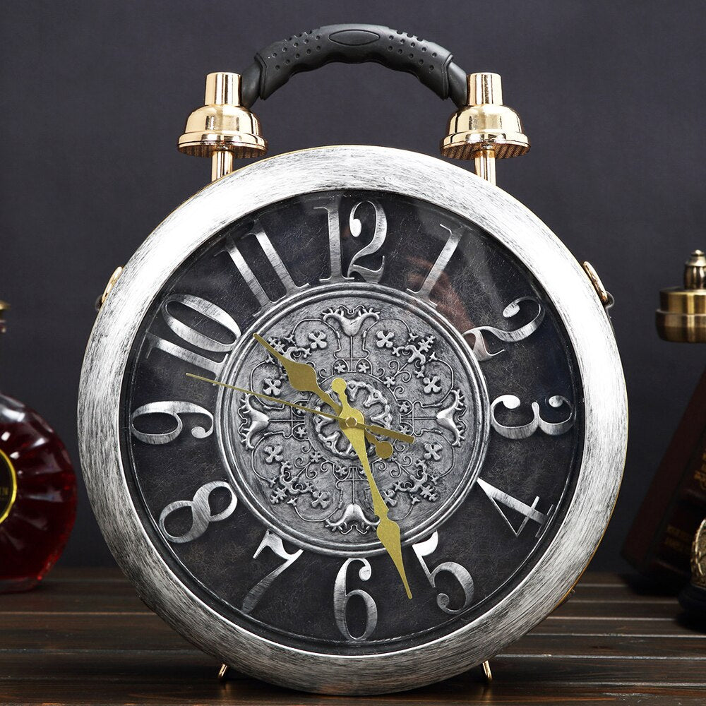 Real Alarm Clock Vintage Motorcycle Women Handbags High Quality Ladies Punk Shoulder Messenger Bags Fashion 2022 Lolita Bolsa