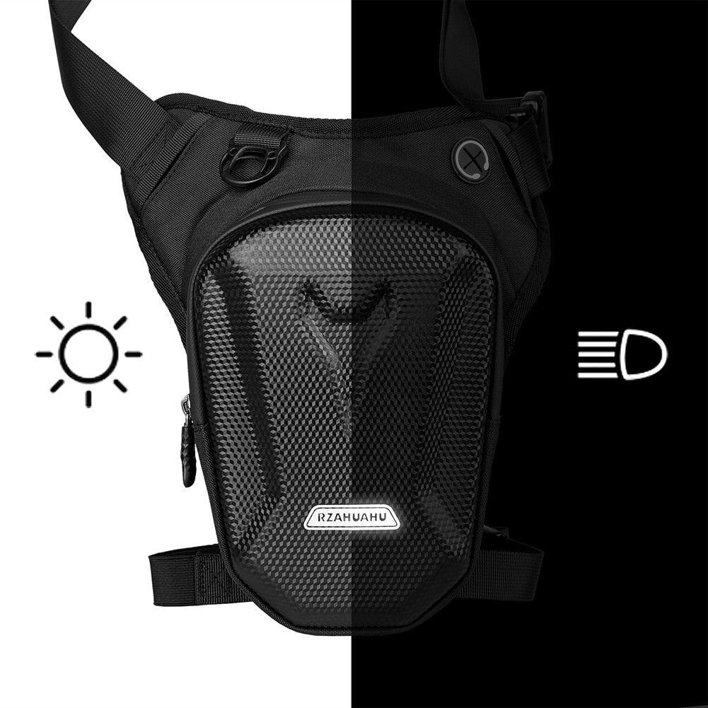 RZAHUAHU Waterproof Drop Waist Leg Bag Thigh Belt Hip Bum Motorcycle Leg Side Bag Cell/Mobile Phone Purse Fanny Pack Bags