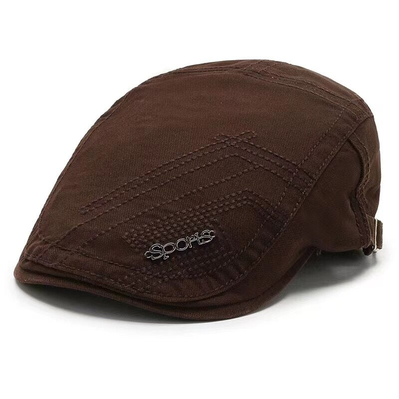 Casual Men's Hats Retro Berets Hat For Women Cotton Visors Embroidery Herringbone Flat Caps Artist Peaked Newsboy Cap