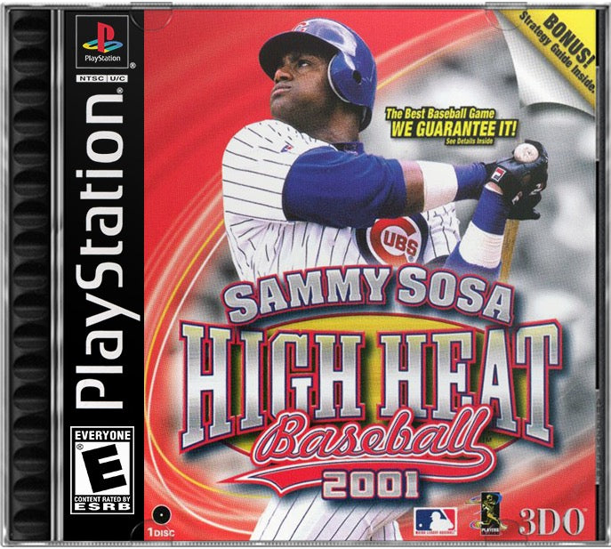 Sammy Sosa High Heat Baseball 2001 PS1 Sony Playstation 1 Used Video Game