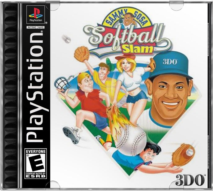 Sammy Sosa Softball Slam PS1 Sony Playstation 1 Used Video Game