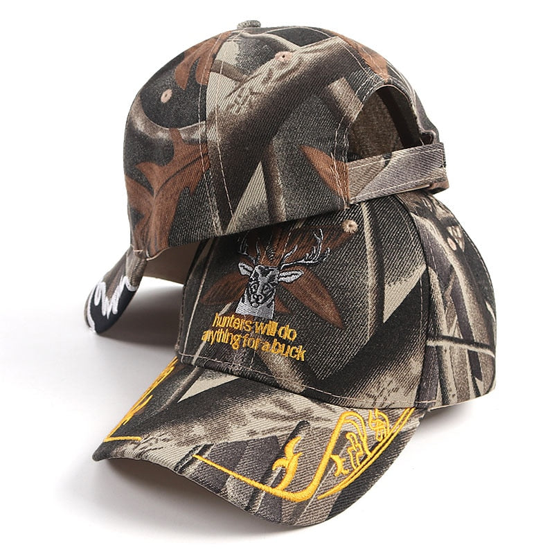 Army Camouflage Baseball Cap Men Animal Embroidery Summer Outdoor Tactical Dad Hat Male Hunting Hats Hip Hop Camo Gorras Hombre