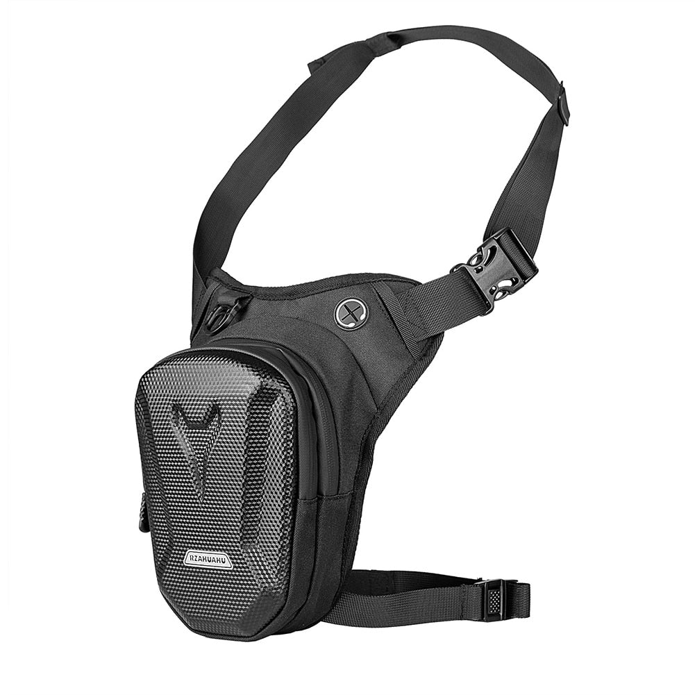 Motorcycle Bag Men Motorbike Leg Side Bag EVA Hard Shell Male Phone Waist Pack Motorcycle Drop Leg Bag Fanny Pack Belt Bum Bags