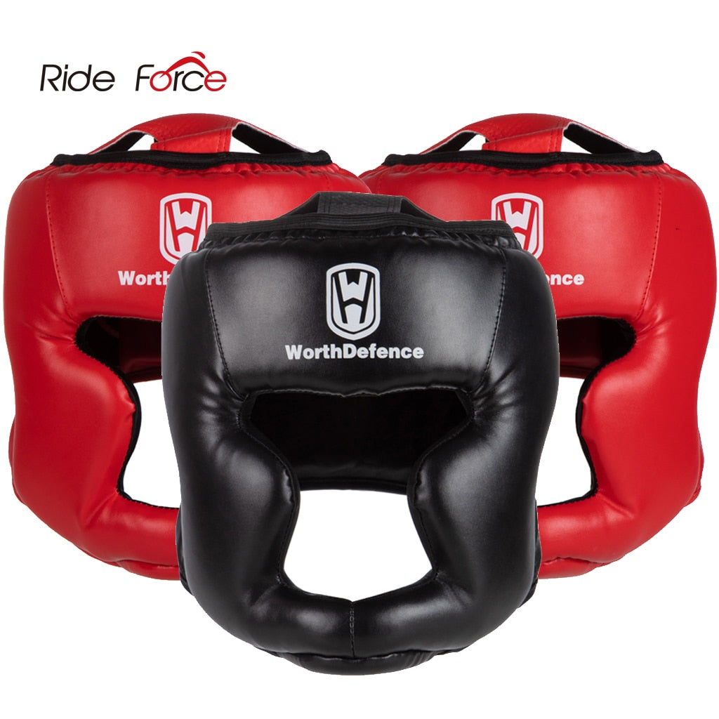 Kick Boxing Helmet for Men Women PU Karate Muay Thai Guantes De Boxeo Free Fight MMA Sanda Training Adults Kids Equipment