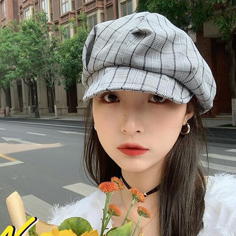 Auutmn Winter Hats for Women Solid Plain Octagonal Newsboy Cap Men Ladies Casual Wool Hat Winter Beret Women Painter Cap