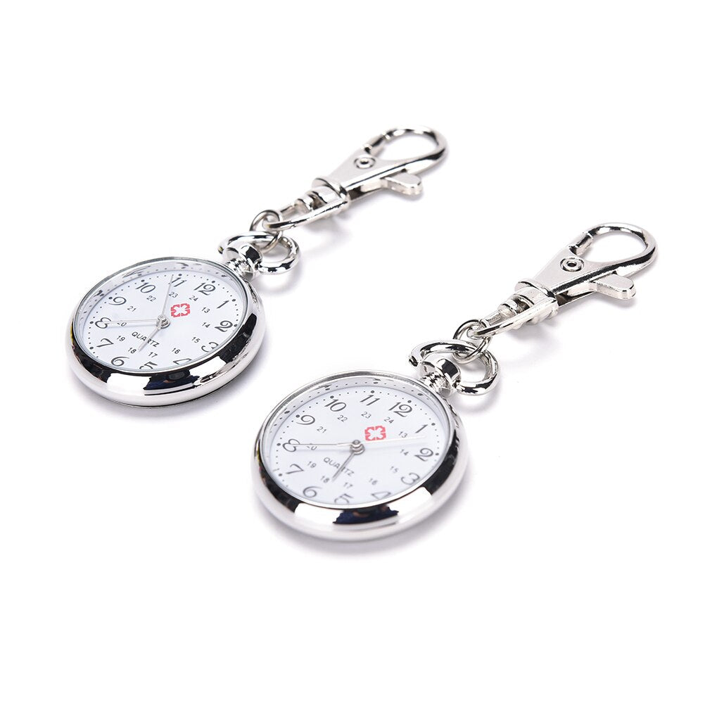 Pocket Watch Necklace Pendant Vintage Simple Style Steampunk Beige Dial Roman # 1 Inch