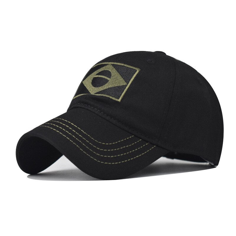 Camouflage Baseball Cap Men Snapback Embroidered Brazil Flag Military Army Tactical Hunting Caps Male Dad Black Sun Hats Women