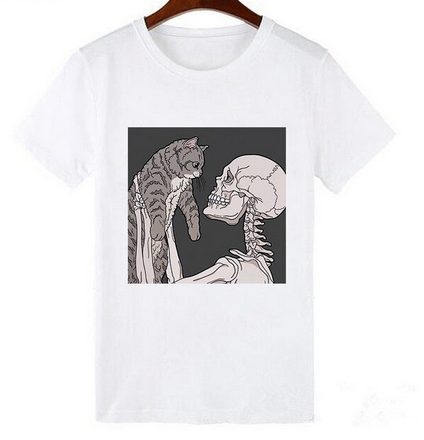 Female T-Shirt Anime White Shirt NEW