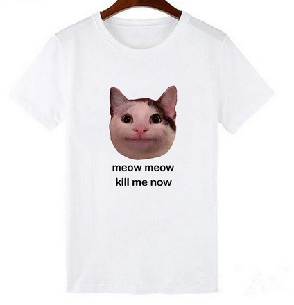 Female T-Shirt Anime White Shirt NEW